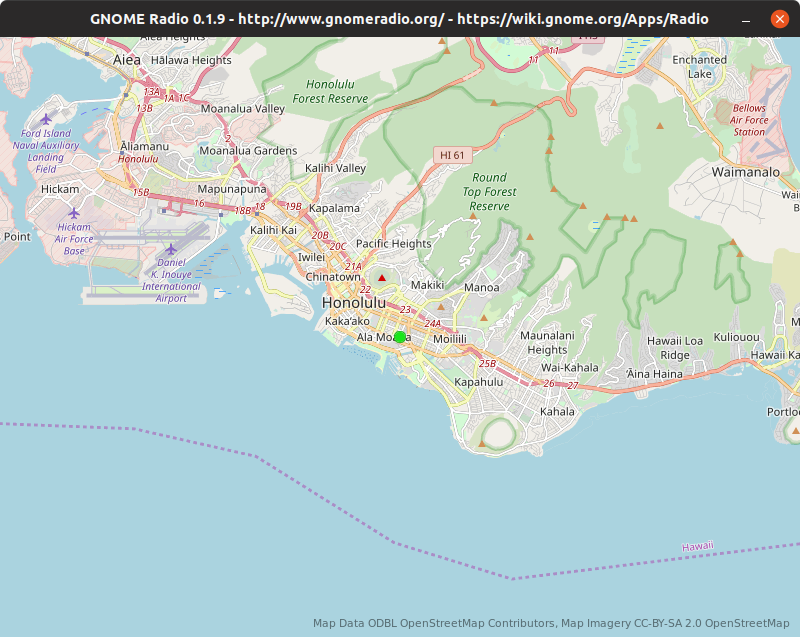 GNOME Radio 0.1.9 featuring Hawaii Public Radio